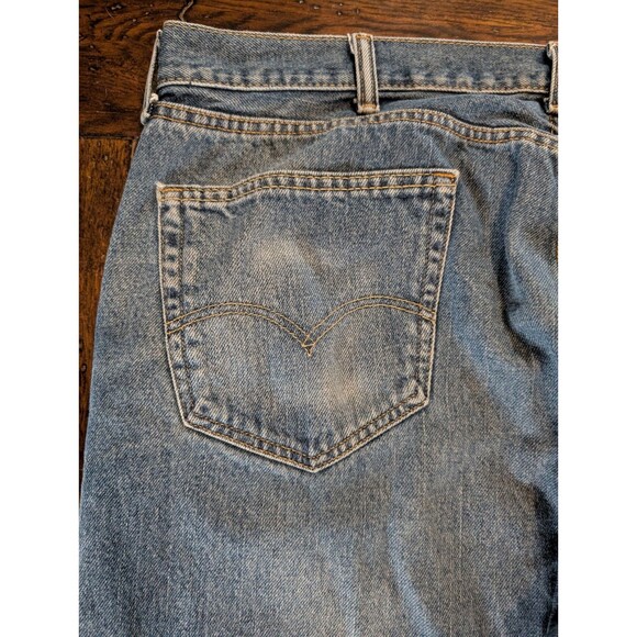 Vintage Levi's 505 Regular Fit Straight Leg Jeans Men's 40x32 Blue Denim - Picture 10 of 13